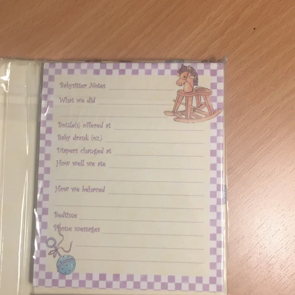 Babysitter’s Portfolio and Address Book New